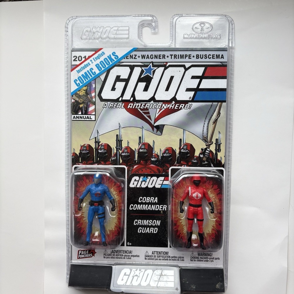 Mcfarlane Toys Page Punchers G.I Joe Cobra Commander & Crimson Guard